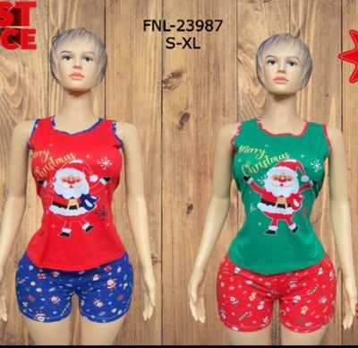 Short Pants Christmas PJ set