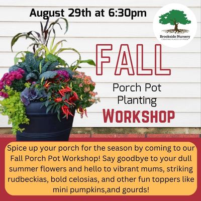 Fall Planter Workshop Aug. 29th