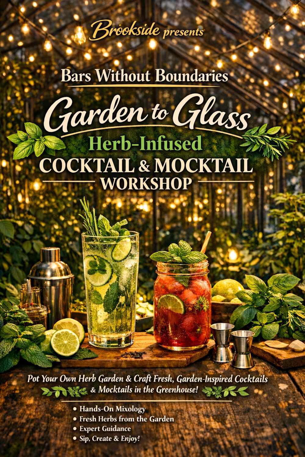 Garden to Glass- Cocktail Workshop