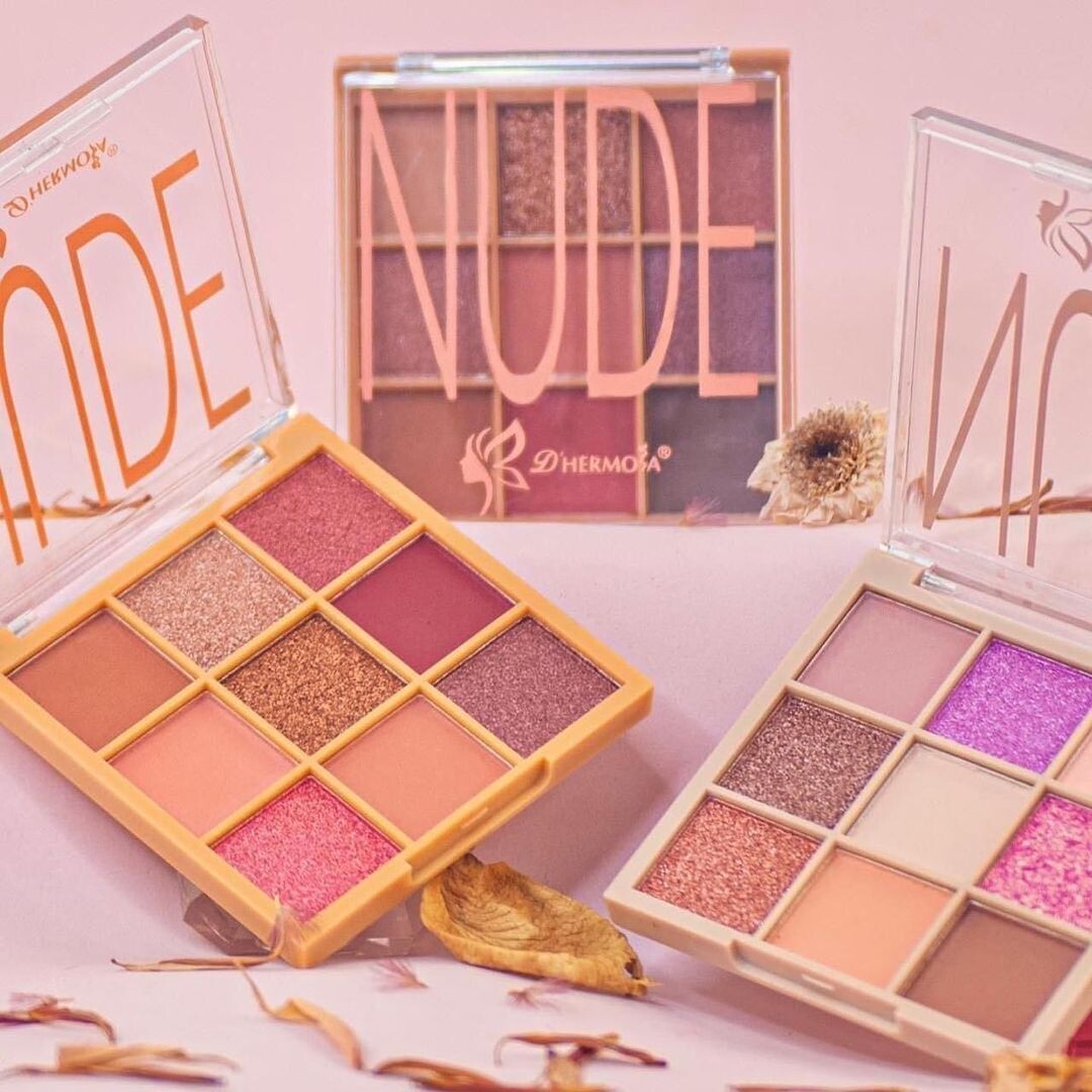 Paleta de sombras nude