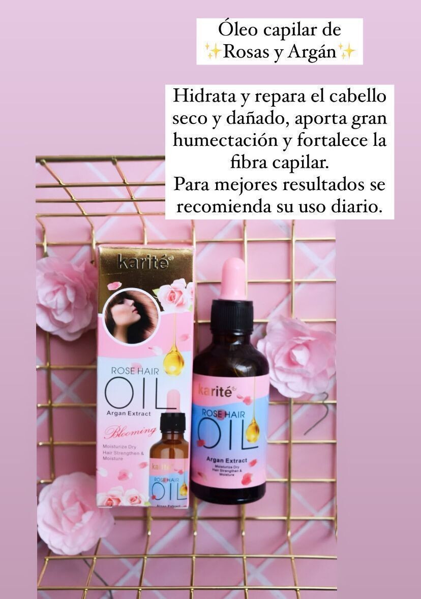 OLEO CAPILAR ARGAN Y ROSAS