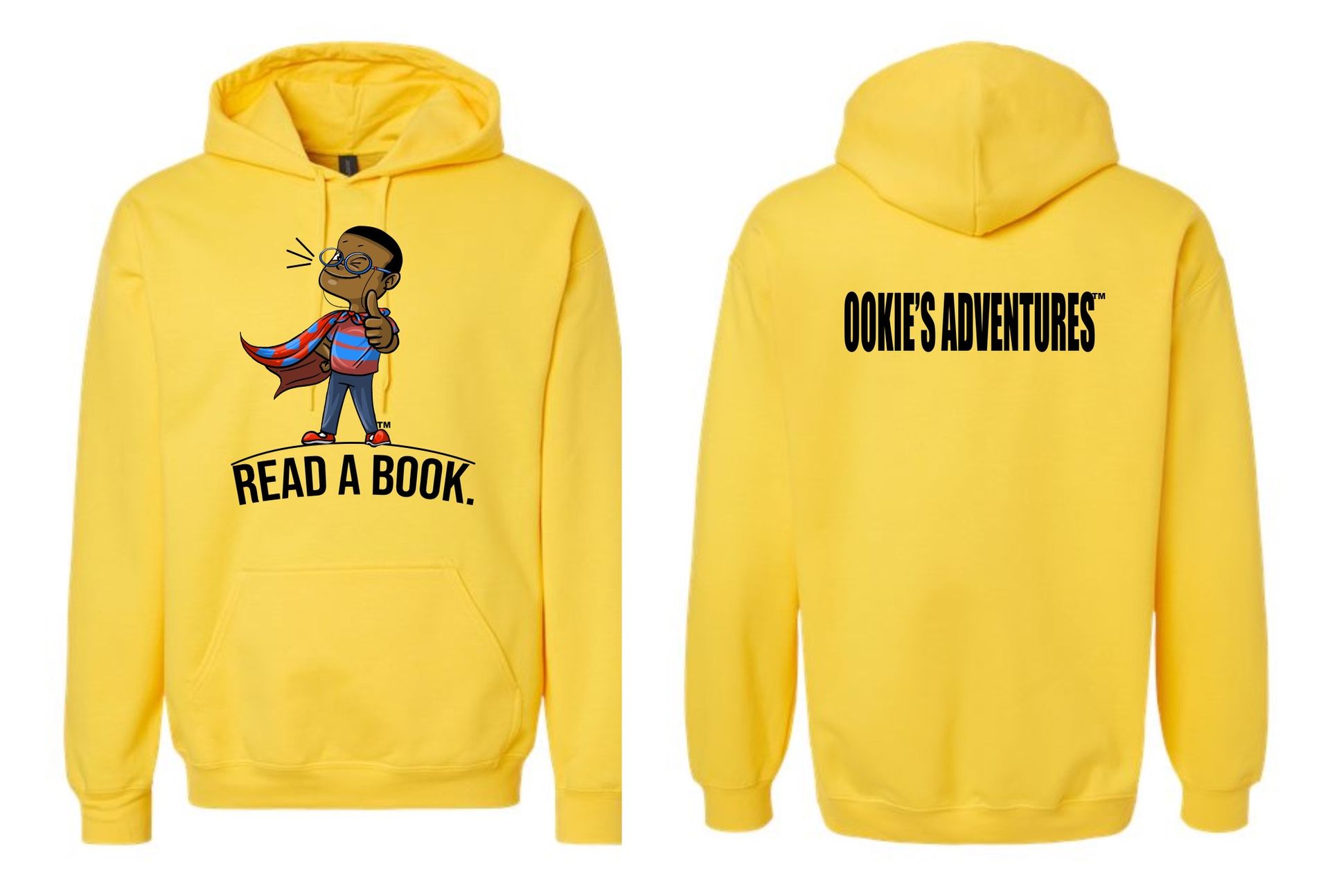 Ookie's Adventures Read A Book Hoodie