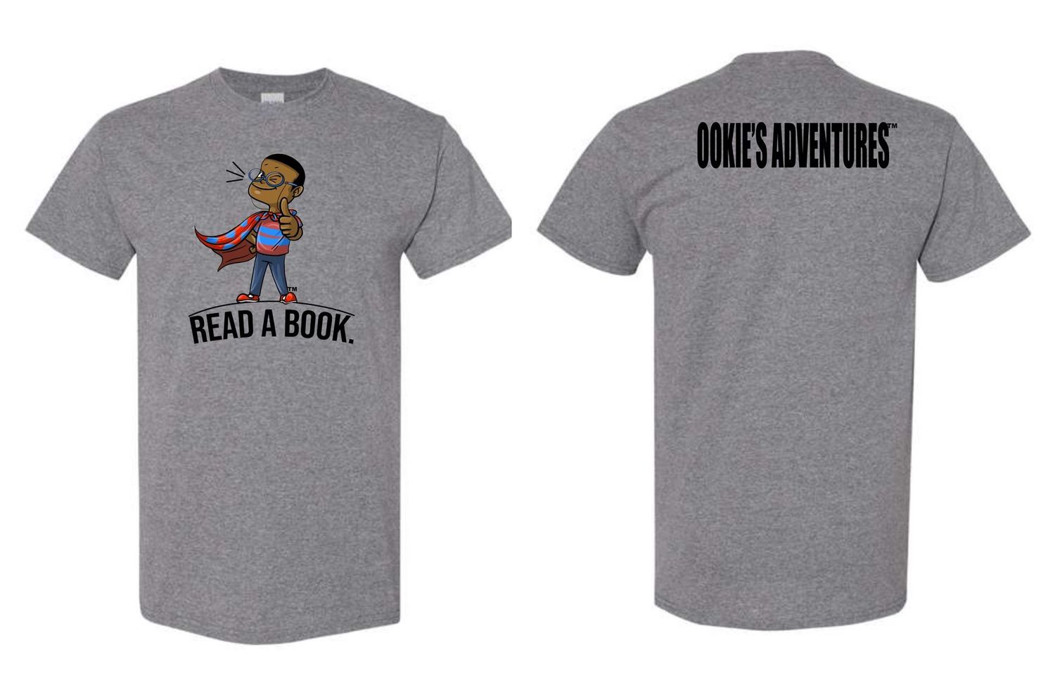 Ookie's Adventures Read A Book Character T-Shirt