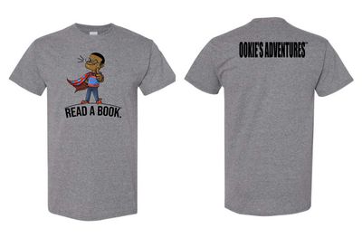 Ookie's Adventures Read A Book Character T-Shirt