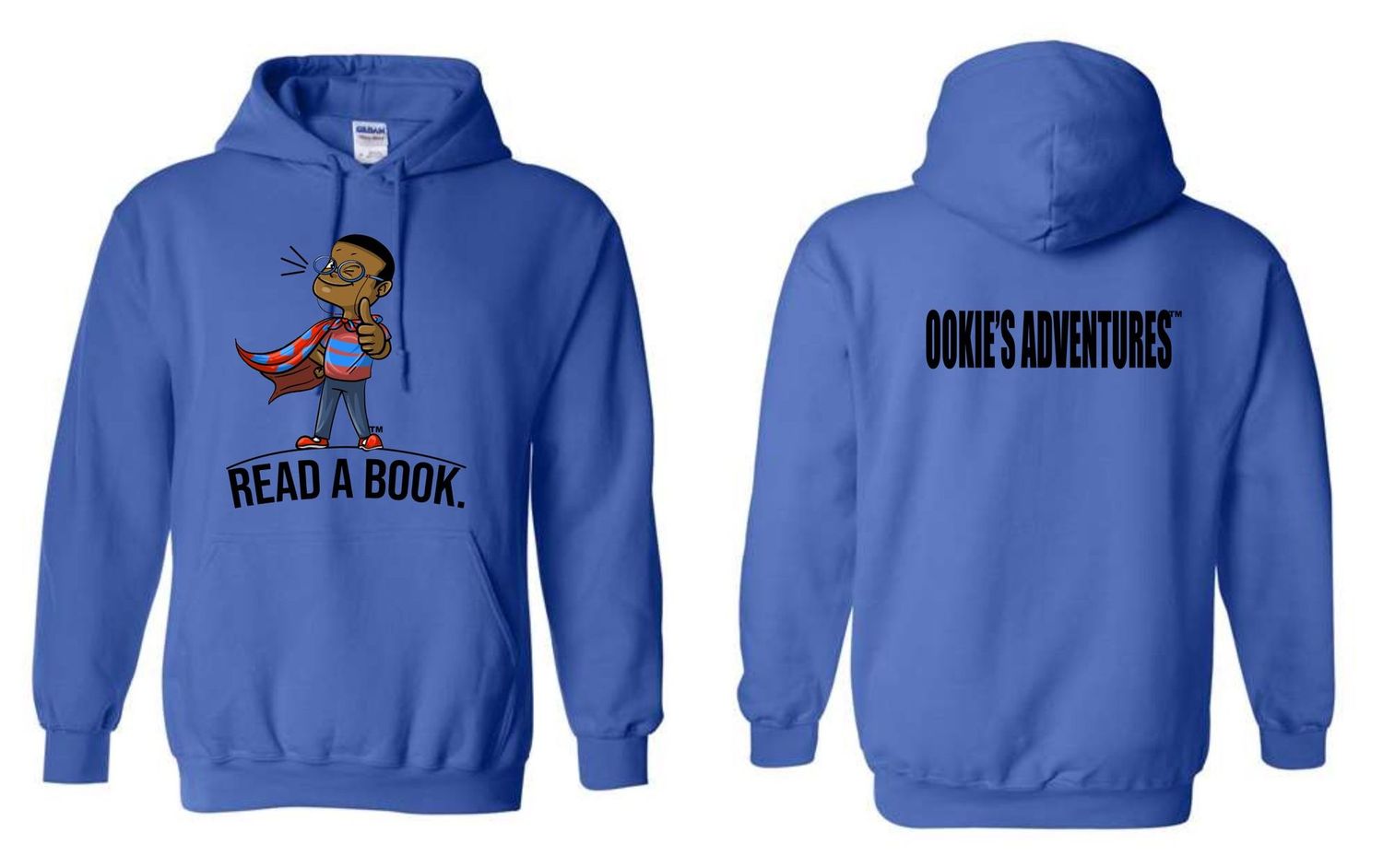 Ookie's Adventures Read A Book Hoodie