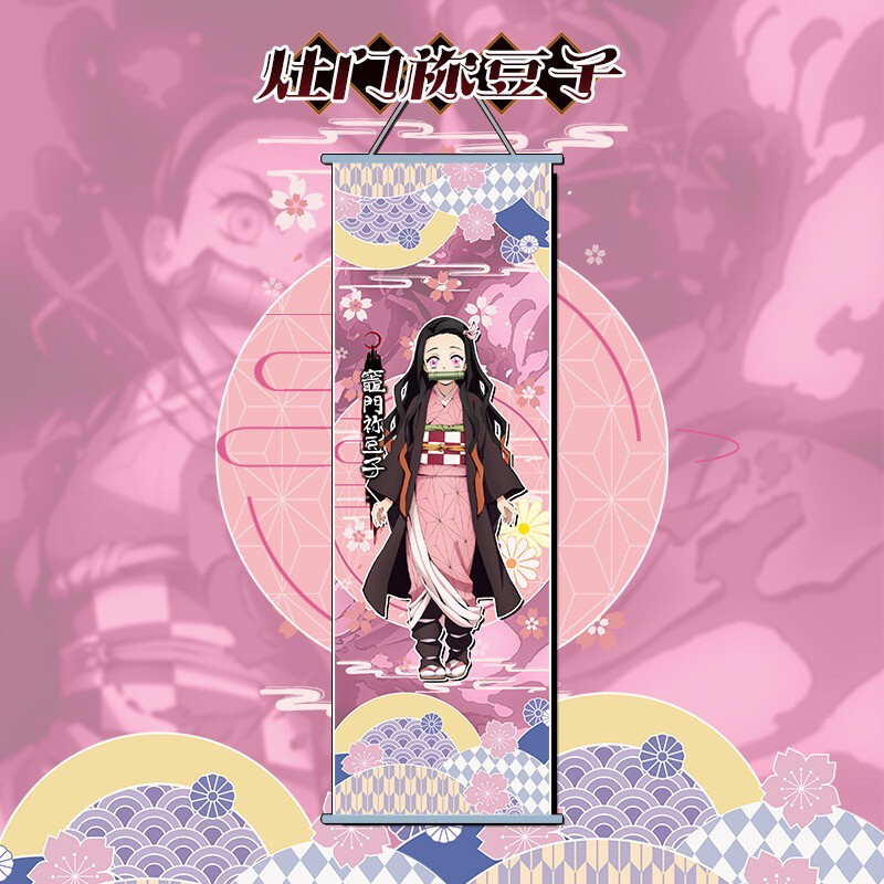 Anime Banner Poster Wall Scroll Demon Slayer COLLECTION Tanjiro Nezuko zenitsu Shinobu Rengoku Giyu【ALL】
