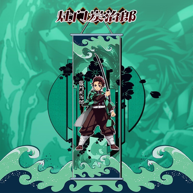 Wall Scroll Demon Slayer Anime banner Kamado Tanjiro Poster