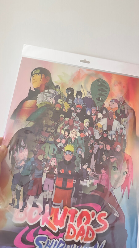 3D Motion Sticker Naruto Moving Poster