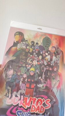 3D Motion Sticker Naruto Moving Poster