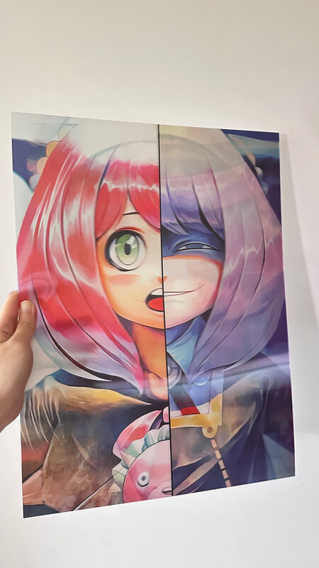 3D Motion Sticker Spy x Family Poster