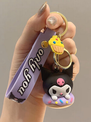 Sanrio Donut Keyring Kuromi Cute Gift Keychain Girl Series