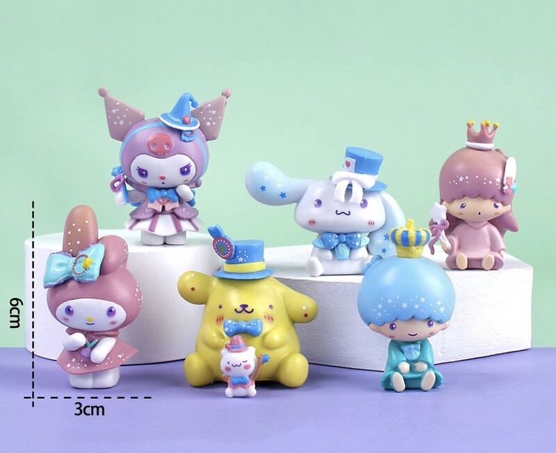 Sanrio Keyring Blind Box Kuromi Cinnamoroll Melody HelloKitty Cute Keychain
