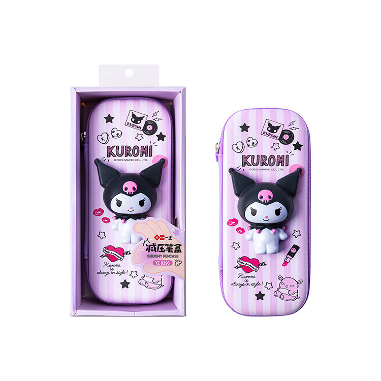 Sanrio Fidget Squishy Pencil Case Kuromi Cinnamoroll Melody HelloKitty