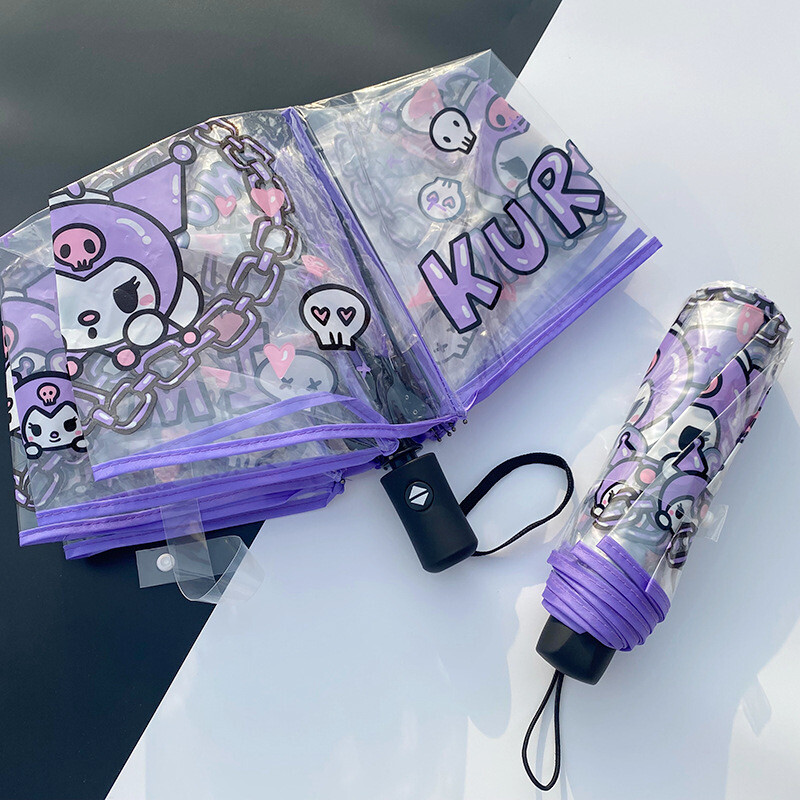 Sanrio Folding automatic Umbrella Kuromi Cinnamoroll HelloKitty