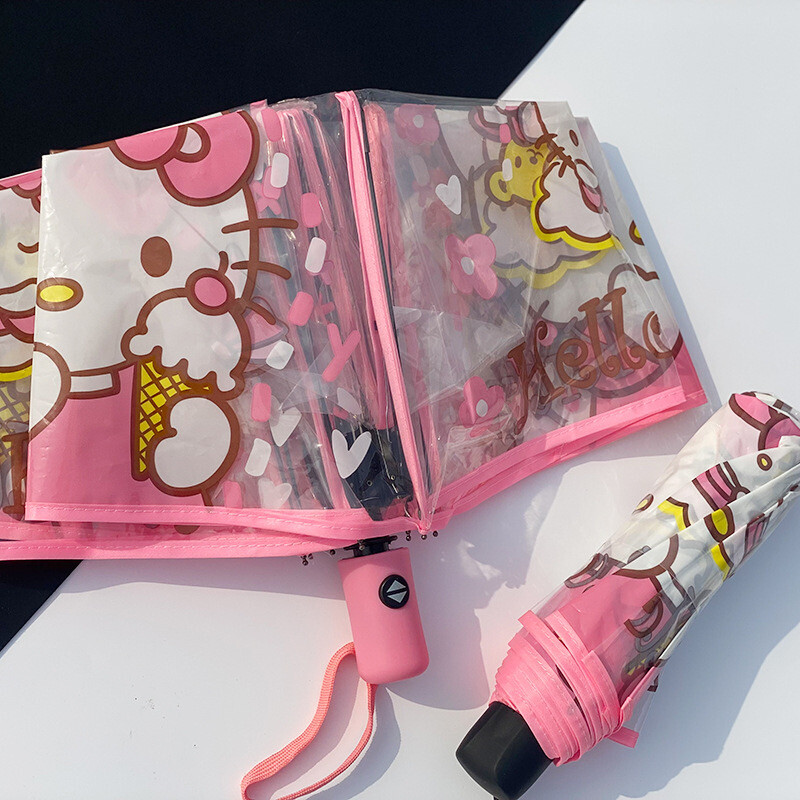 Sanrio Folding automatic Umbrella Kuromi Cinnamoroll HelloKitty