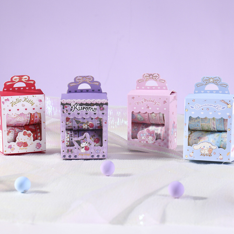 Sanrio Diary Journal Tape Cute Diary Gift Kuromi Cinnamoroll Melody HelloKitty