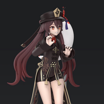 Genshin Impact Hutao Figurine