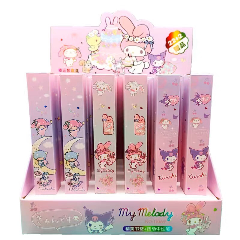Sanrio Press Neutral Pen Blind Box Kuromi Cinnamoroll Melody HelloKitty
