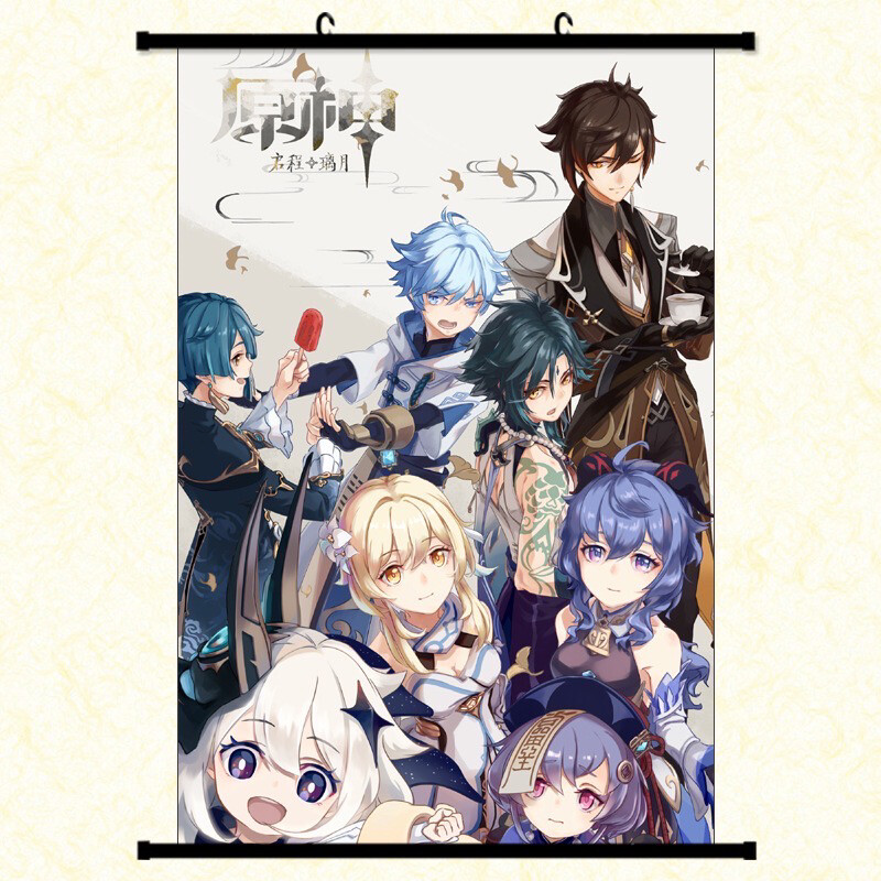 Genshin Impact Large Size Wall Scroll Banner 60x90cm