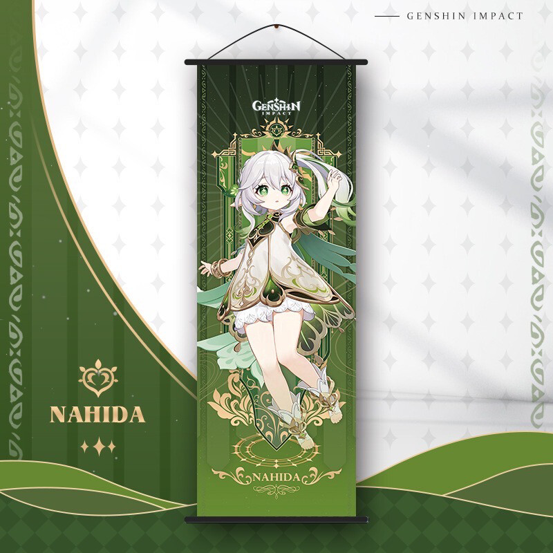 Genshin Impact Nahida Banner Wall Scroll Hanging Painting