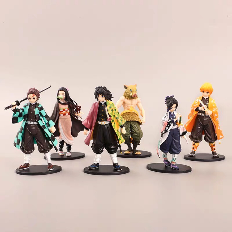 Demon Slayer Figurine Tanjiro Nezuko Uzui Tengen Muichiro Rengoku Shinobu Himejima Muzan Zenitsu