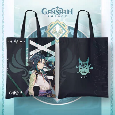 Genshin Impact Tote Cloth Bag Kazuha Xiao Klee Raiden Shogun Keqing Venti Yae Miko Zhongli Hutao handbag Nilou Shenhe Nahida Tighnari