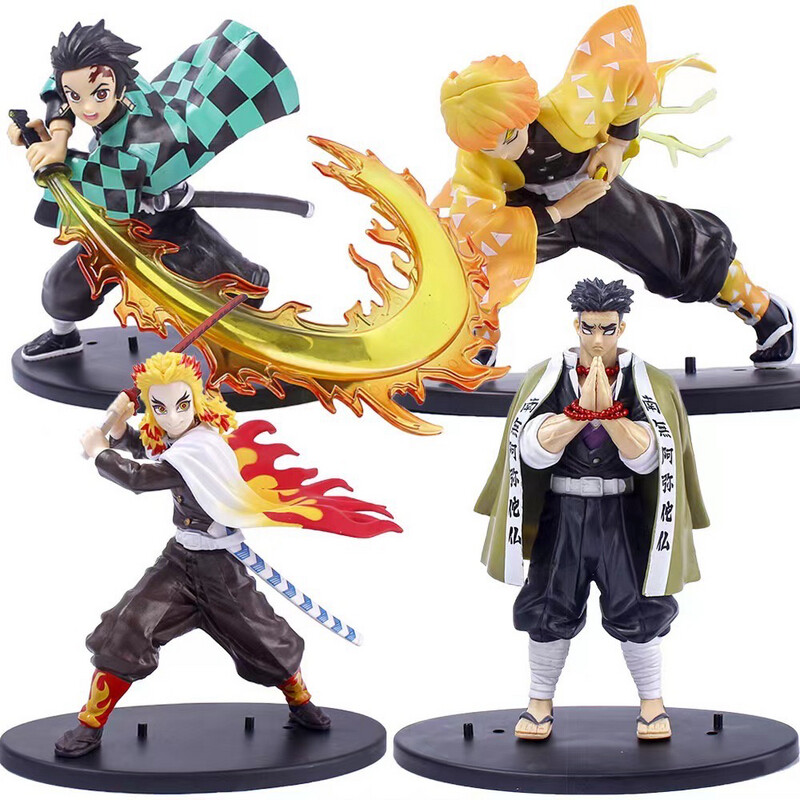 Demon Slayer Tanjiro Zenitsu Rengoku Figurine