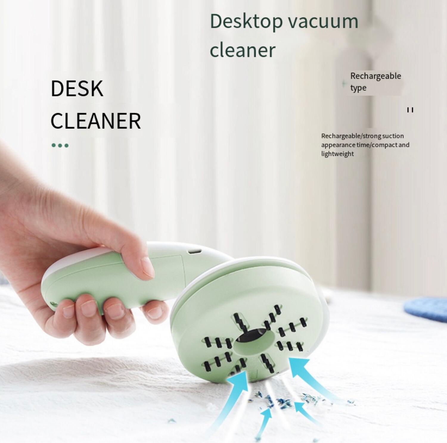 Mini Desk Vacuum Cleaner Wireless Portable
