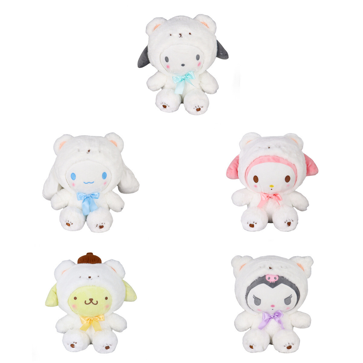 Sanrio Polar Bear Kuromi Cinnamoroll Plush