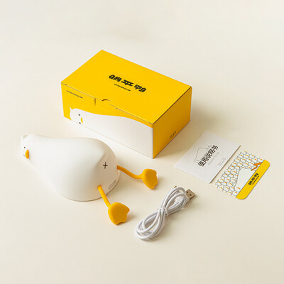 Lying Lazy Duck Silicone Night Light