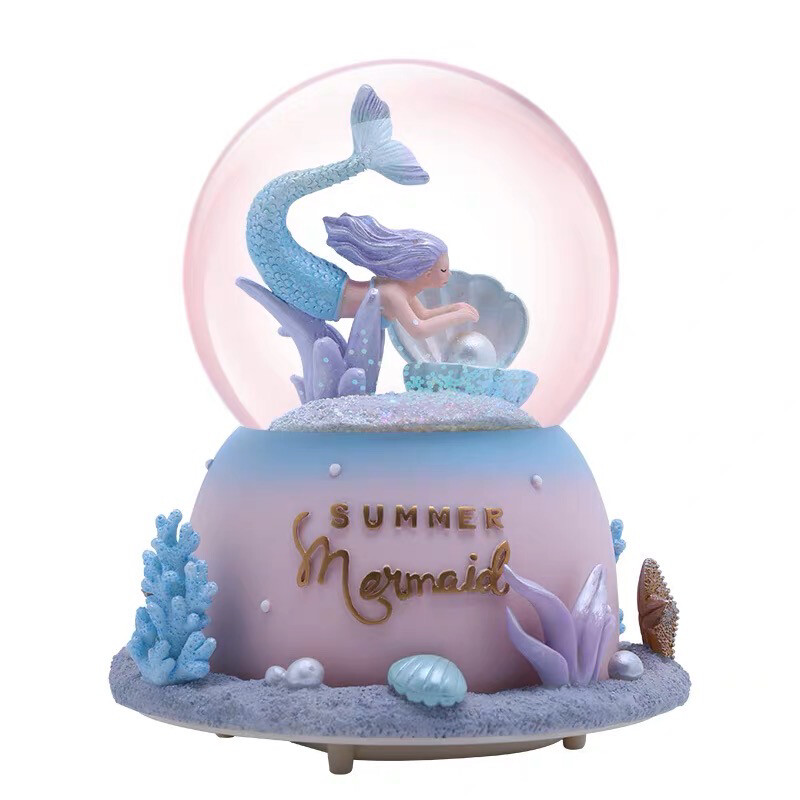 Snow Globe Mermaid light glow Ball