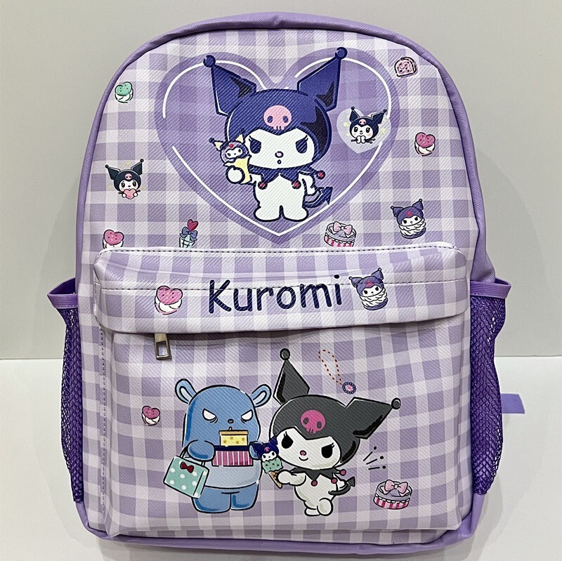 Sanrio School Bag Cute Backpack Kuromi Cinnamoroll Melody HelloKitty Pacha Dog