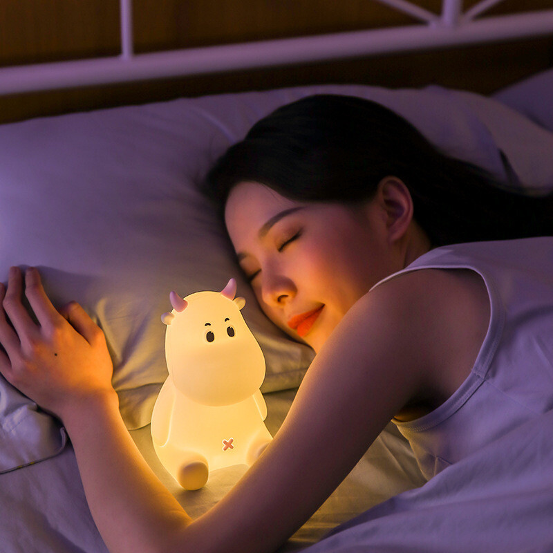 Nerdy Cow Night Light Silicone Lamp