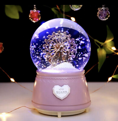 Snow Globe Ferris Wheel lovers music light up