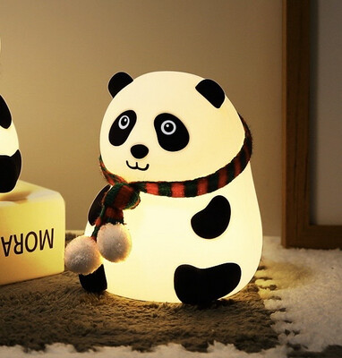 Night Light Panda eyes open lamp