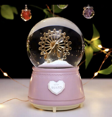 Snow Globe Ferris Wheel lovers music light up