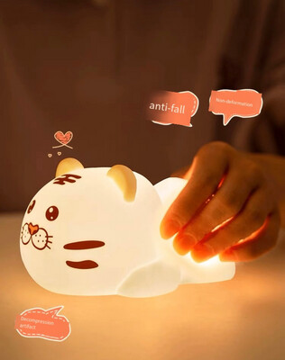 Night light cute tiger desk lamp