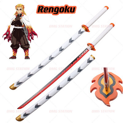 Demon Slayer Katana Tanjiro Nezuko Yoriichi Kokushibou Zenitsu Samurai Cosplay Sword