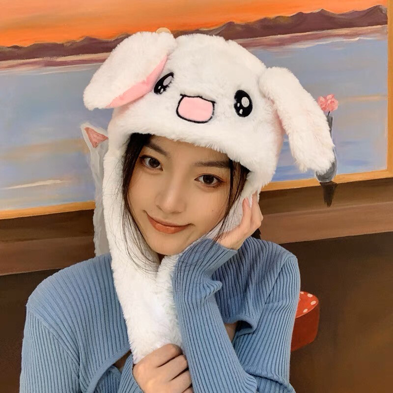 Ear Moving Pop-up Hat Fluffy Party Light up Cute Animal Jumping Hat