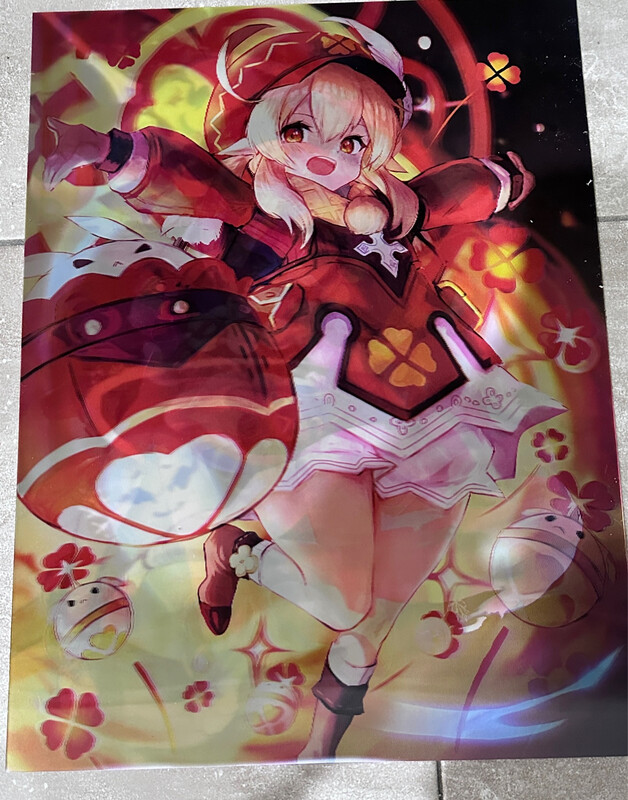 3D Moving Sticker Picture Moving 3D Sticker Motion Genshin Impact Klee Nahida Poster