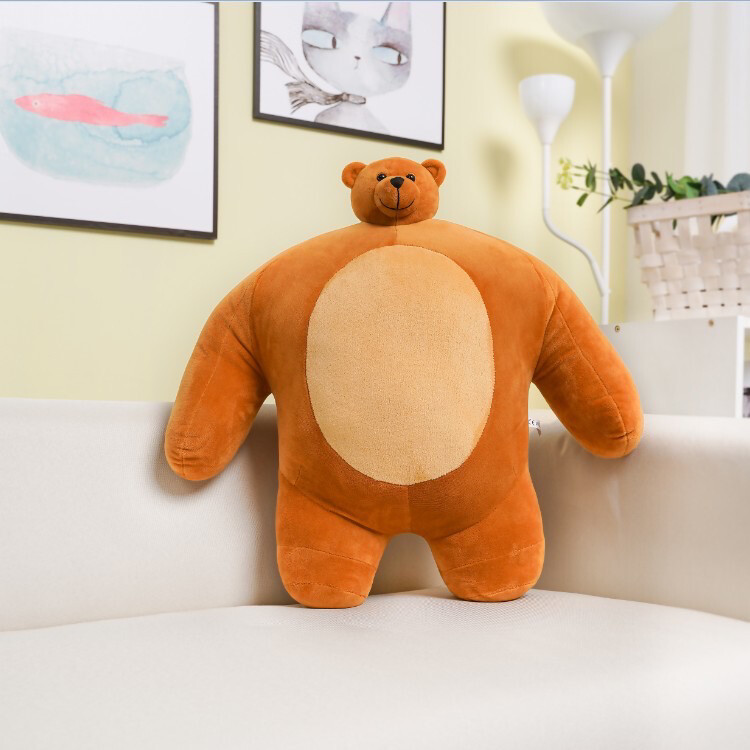 Muscle Bear Plush Funny Stuffed Toy Panda Elephant Sloth