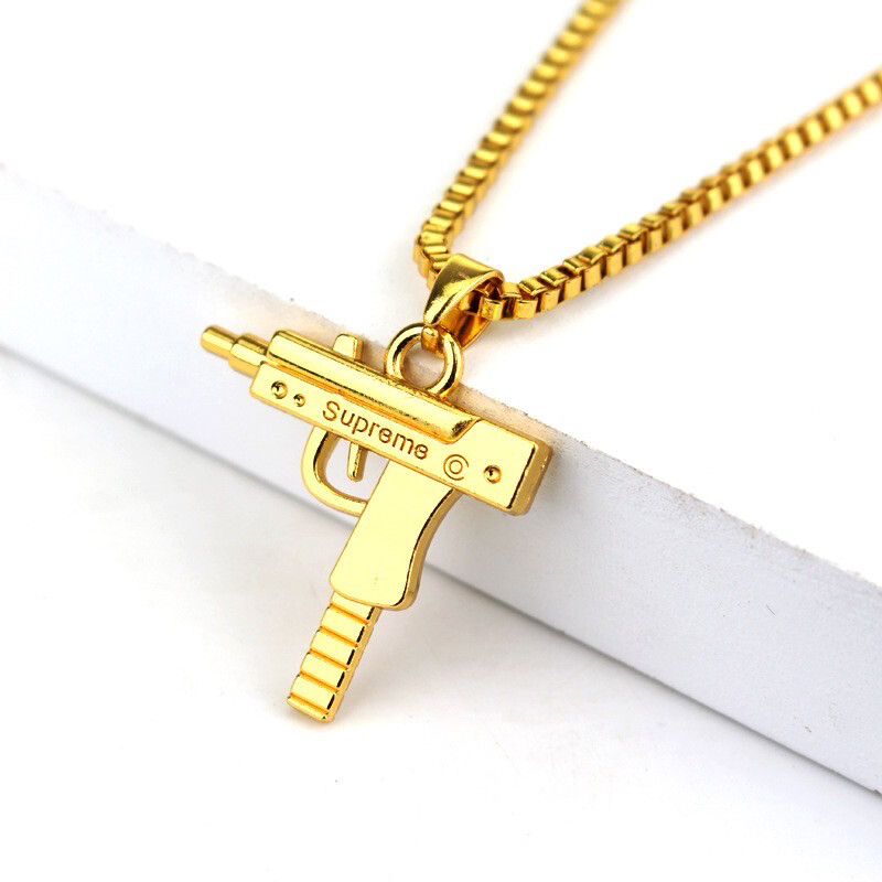 Bad Girl Hip-hop Necklace Gold Silver Black