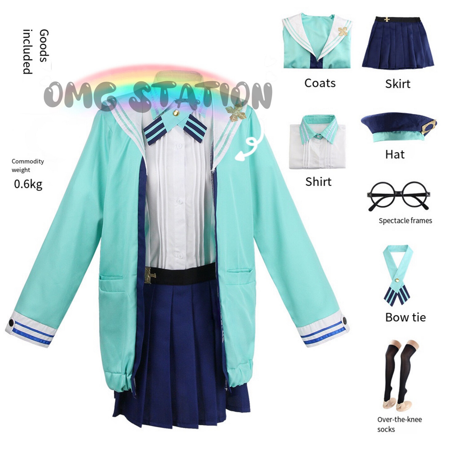Genshin Impact Sucrose Cosplay Costume Con