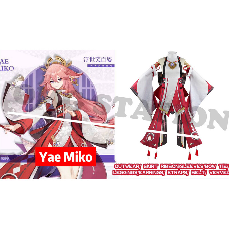 Genshin Impact Cosplay Costume Yae Miko