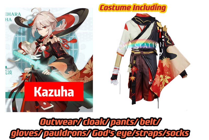 Kaedehara Kazuha Cosplay Costume