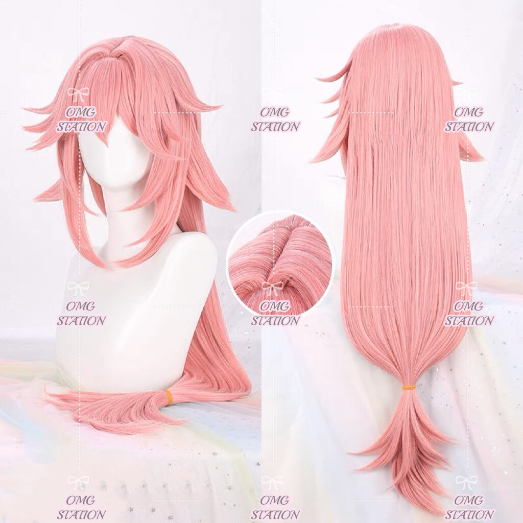 Genshin Impact Cosplay Hairpiece Cos Con Hair wig Costume yae Miko kazuha qingque venti