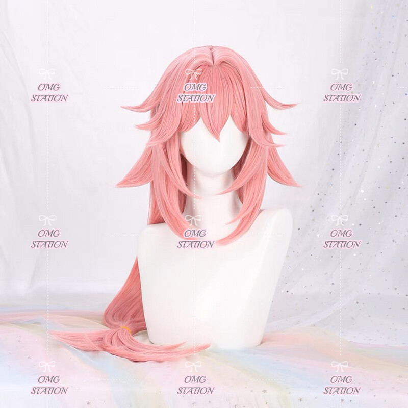 Genshin Impact Cosplay Hairpiece Cos Con Hair wig Costume yae Miko kazuha qingque venti