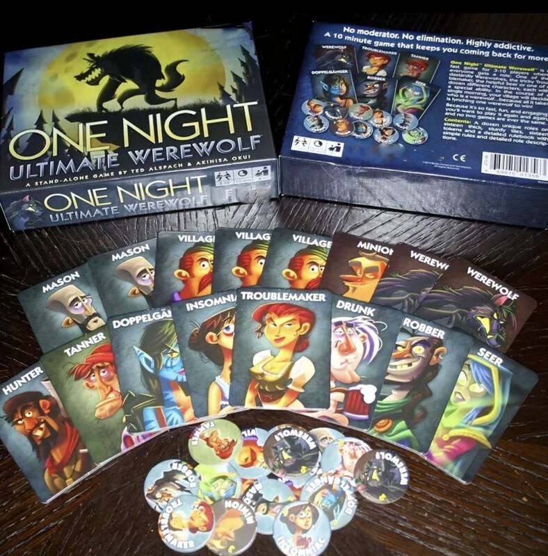One Night Werewolf Ultimate Card Game Party Fun Board Game