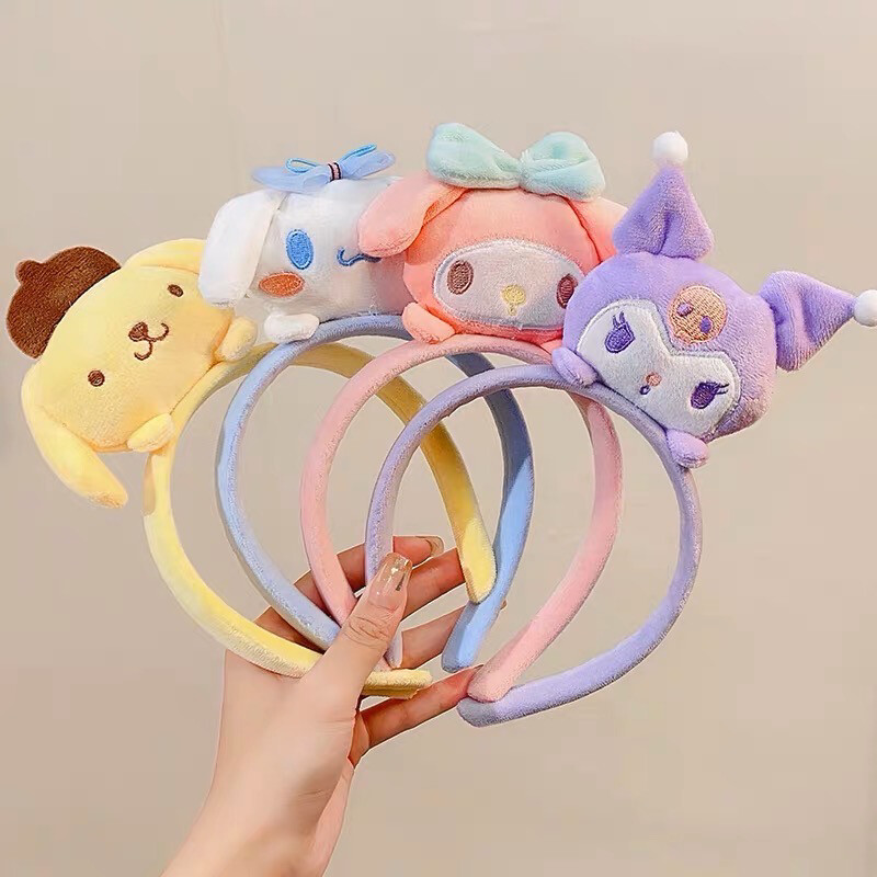 Sanrio Hairband Kuromi Cinnamoroll Melody HelloKitty Girl Makeup Hairband