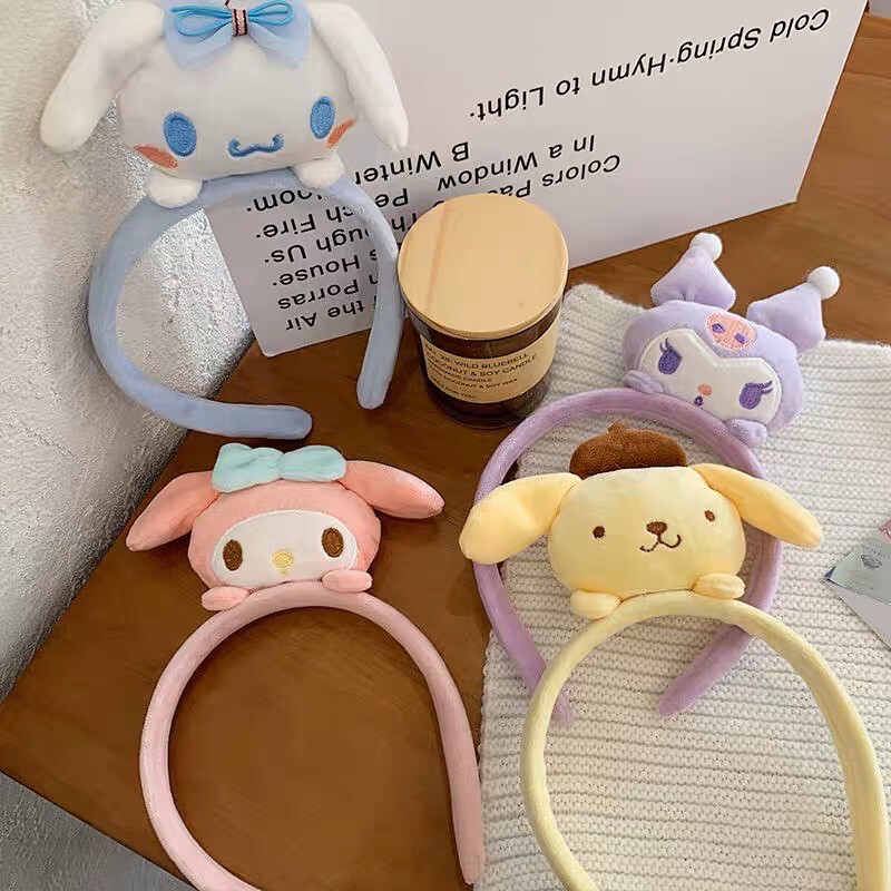 Sanrio Hairband Kuromi Cinnamoroll Melody HelloKitty Girl Makeup Hairband